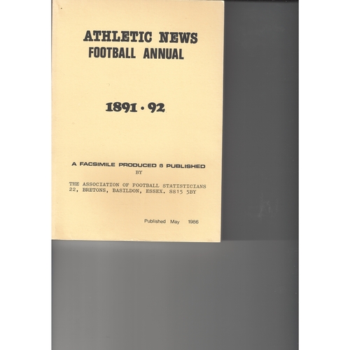 Football Statisticians Annuals
