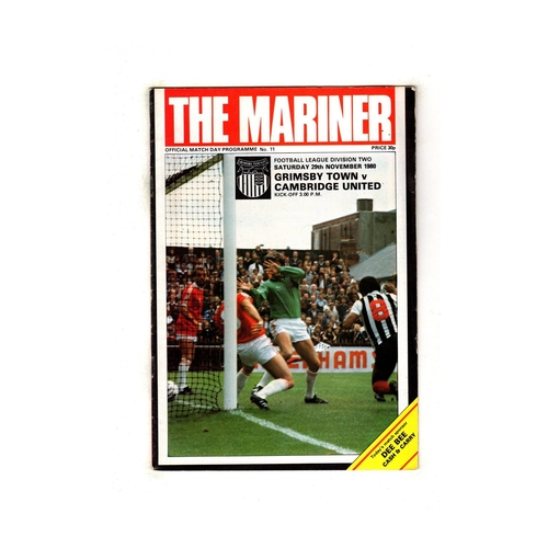 Grimsby Town Home Football Programmes