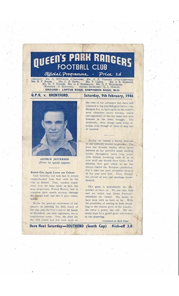 More Football Programmes listed today