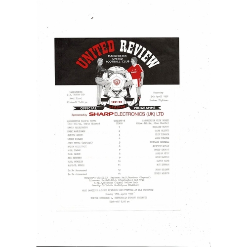 Lancashire Youth Cup Football Programmes All Rounds