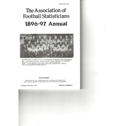 The Association of Football Statisticians 1896-97 Annual
