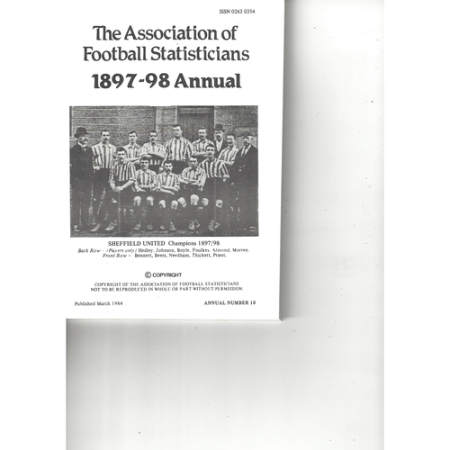 The Association of Football Statisticians 1897-98 Annual