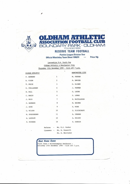 Latest Football Programmes Listed today