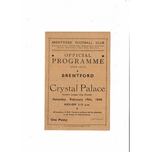 Brentford Home Football Programmes