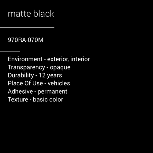 ORACAL® 970RA-070M - Matte Black