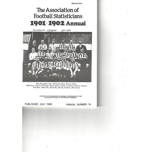 The Association of Football Statisticians 1901-1902 Annual