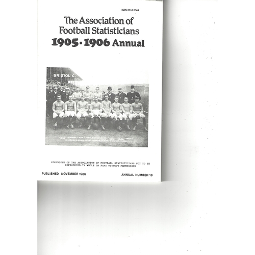 The Association of Football Statisticians 1905-1906 Annual