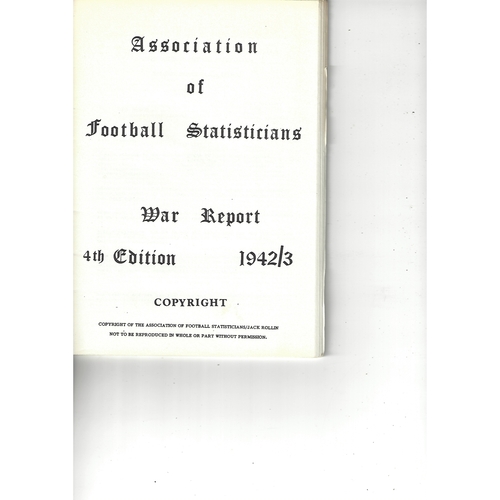 Football Statisticians Annuals