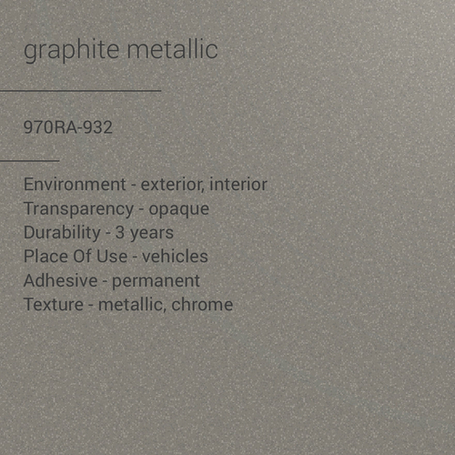 ORACAL® 970RA-932 -  Graphite Metallic