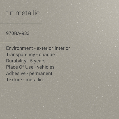 ORACAL® 970RA-933 - Tin Metallic