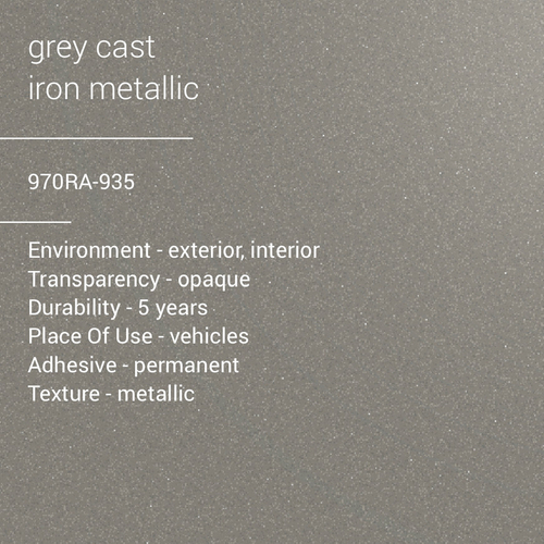 ORACAL® 970RA-935 - Cast Grey iron Metallic