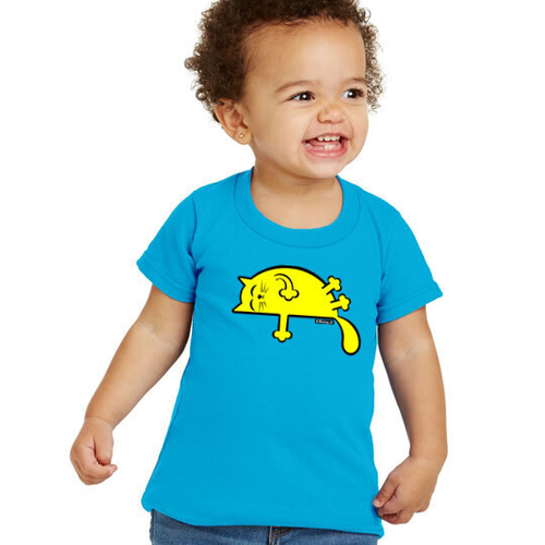 'Yellow Sleepy Cat' T-Shirt