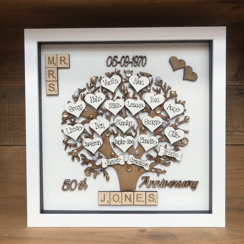 XL Wedding Anniversary Frame