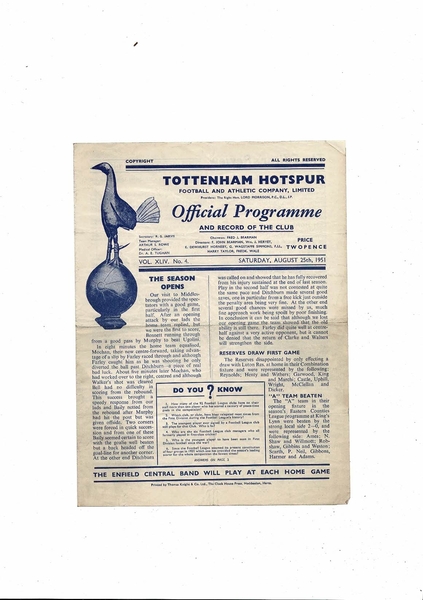 More Football Programmes listed today