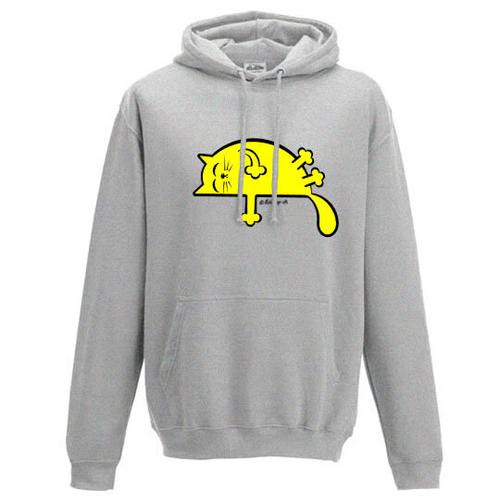 'Yellow Sleepy Cat' Hoodie