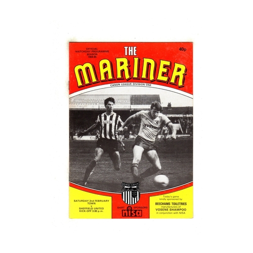 Grimsby Town Home Football Programmes