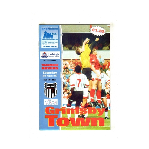 Tranmere Rovers Away Football Programmes