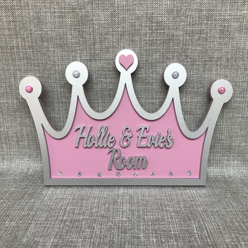 Princess / Prince crown door plaque