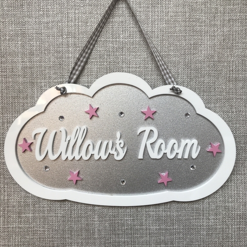 Girls CLOUD door sign