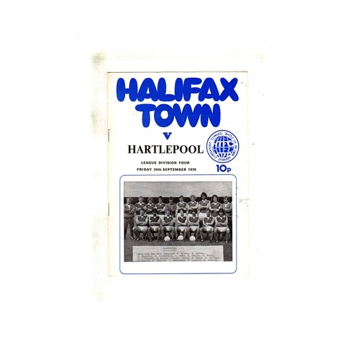 Halifax Town Home Football Programmes