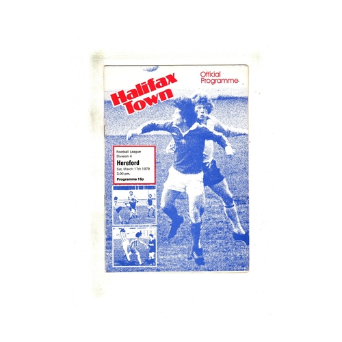 Halifax Town Home Football Programmes