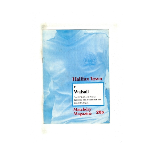 Halifax Town Home Football Programmes