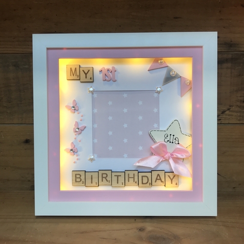 LED My 1st Birthday ( butterflies )