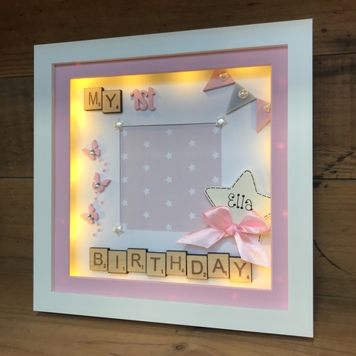 LED My 1st Birthday ( butterflies )