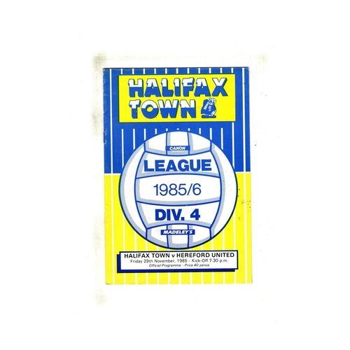 Hereford United Away Football Programmes