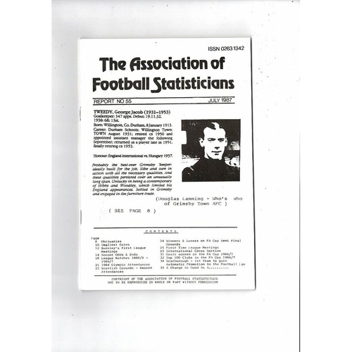 The Association of Football Statisticians Report No. 55