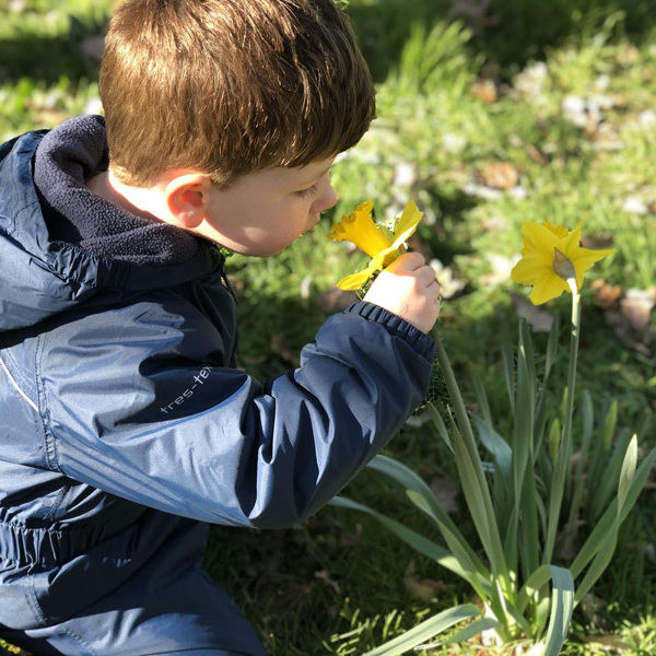 Outdoor learning in preschool near Burgess Hill