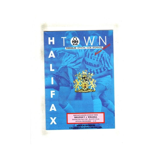 Halifax Town Away Football Programmes