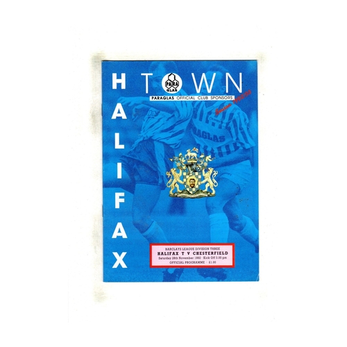 Chesterfield Away Football Programmes