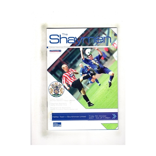 Halifax Town Home Football Programmes