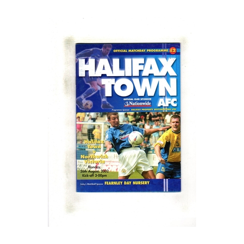 Halifax Town Home Football Programmes