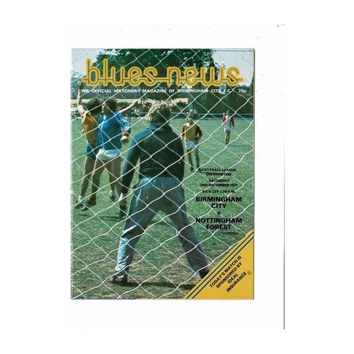 Nottingham Forest Away Football Programmes