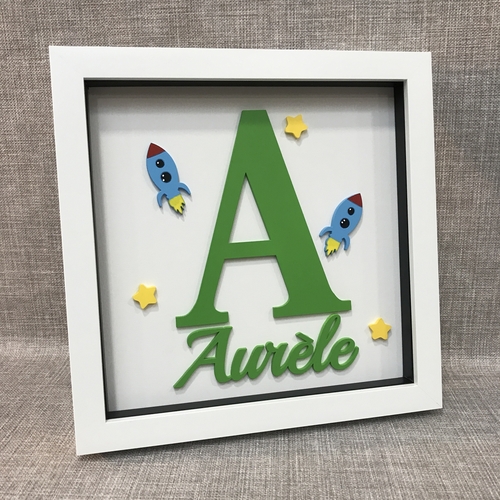 “ Name In a Frame “ rockets & stars