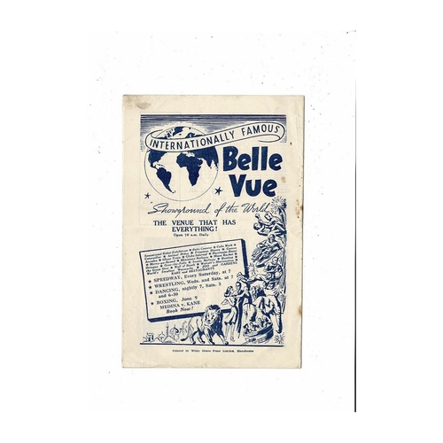 1946/47 Manchester City v Burnley Football Programme