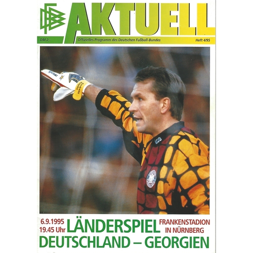 Germany v Georgia Football Programme 1995