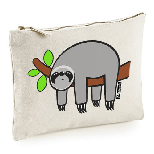 'Grey Sloth' Accessory Bag