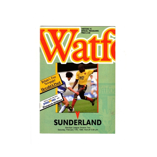 Watford Home Football Programmes