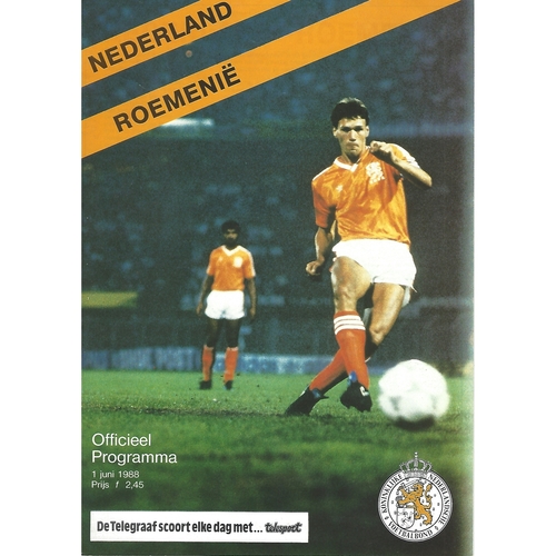 Holland v Romania Football Programme 1988