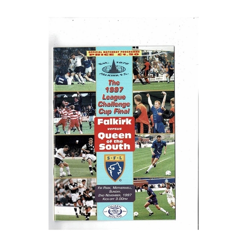Scottish Challenge Cup Final Football Programme