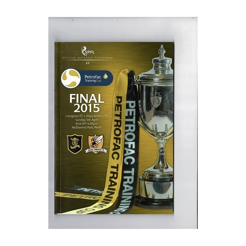 2015 Livingston v Alloa Athletic Challenge Cup Final Football Programme