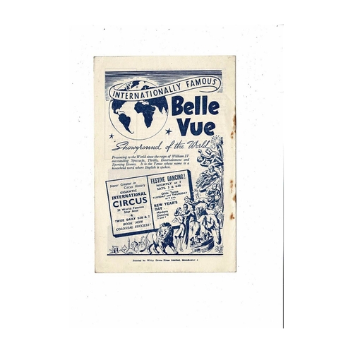 1946/47 Manchester City v Fulham Football Programme