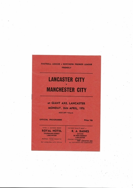 More Football Programmes listed today