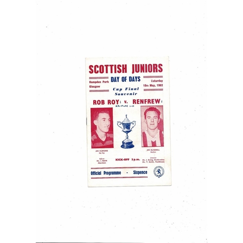 Scottish Cup Final Football Programmes
