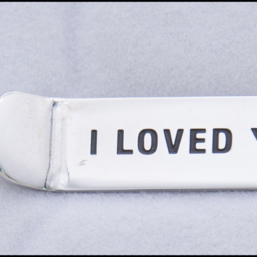 Double-Sided Engraved Stainless Steel Tie Pin - 6cm