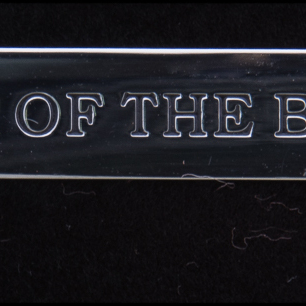 Double-Sided Engraved Stainless Steel Tie Pin - 6cm