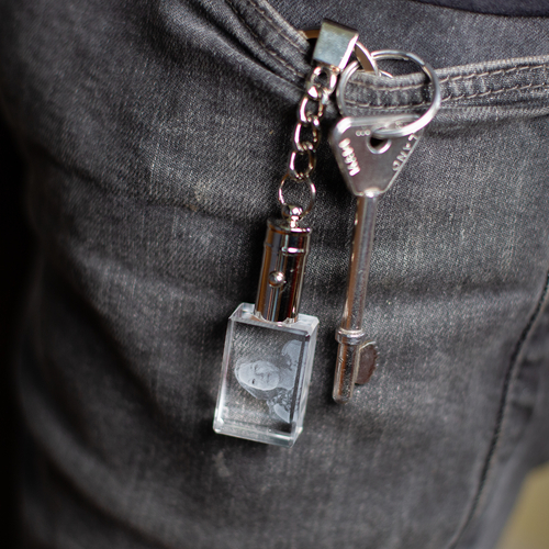 2D LED Photo Key Ring, 1-2 Persons or Logo